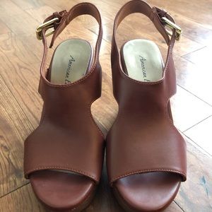 American Eagle Brown Wedges